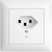 UP-Steckdose EDIZIOdue T23 16A weiss mit LED grün, Steckklemmen