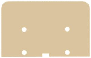 Placca intermedia Weidmüller TW AKZ 37×38mm beige