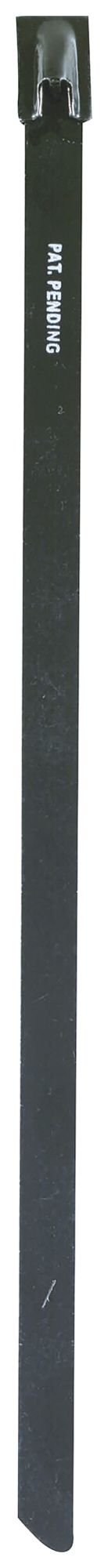 Collier CIMCO en acier fin AiSi 316 12×290mm max.Ø75mm 2200N noir