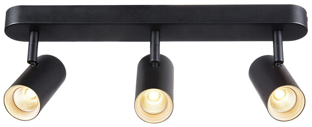 Spot LED SLV NOBLO 19W 2350lm 927 VAR 400×105×127mm noir 3×Spot