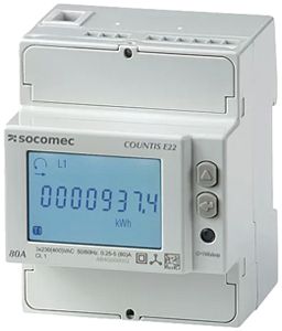 REG-Energiezähler COUNTIS E22 3P direkt 80A Impuls MID