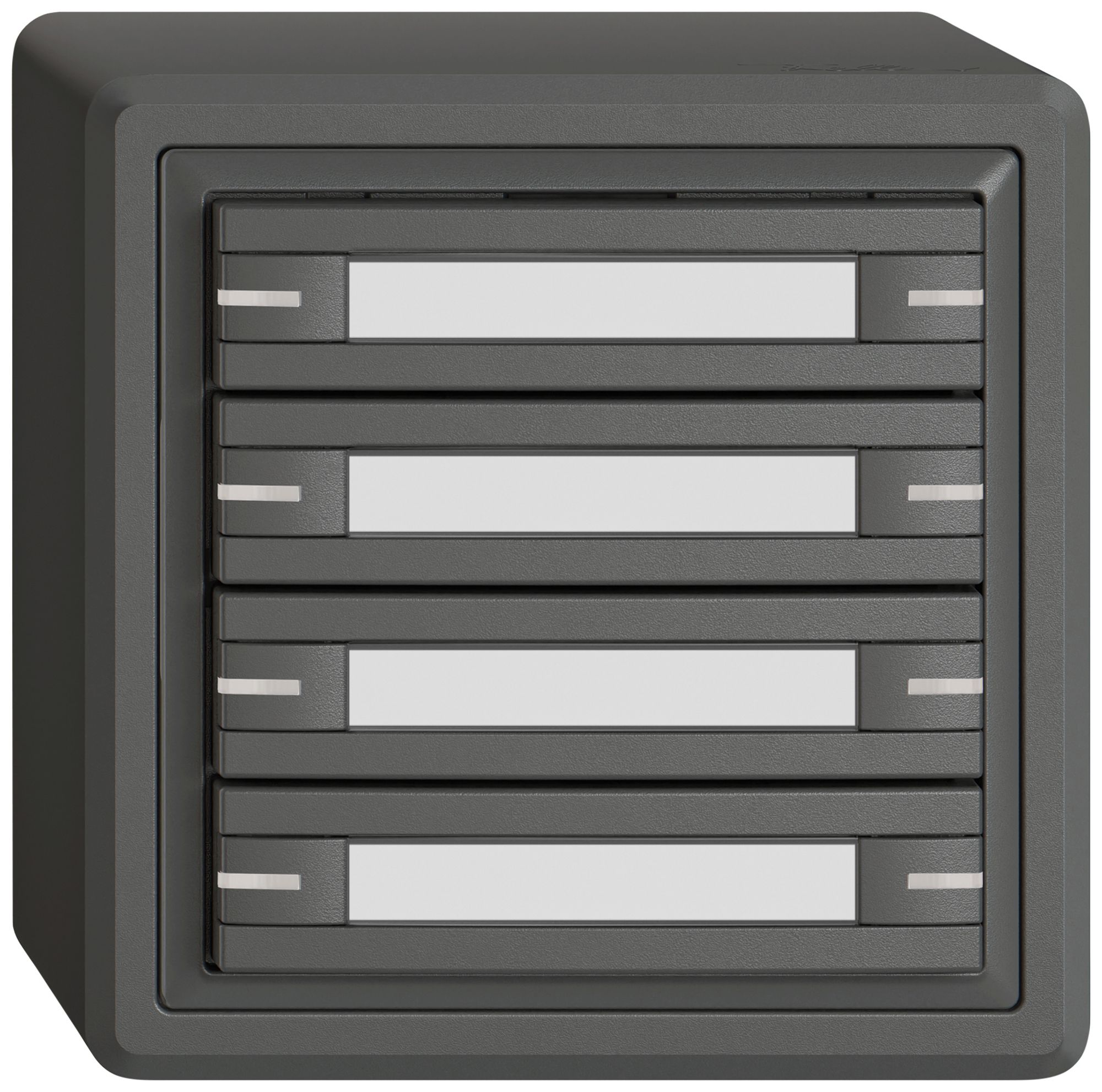 Pulsante KNX RGB AP EDIZIO.liv SNAPFIX® sensore temp.RGB-LED targ.8× com.1T grs