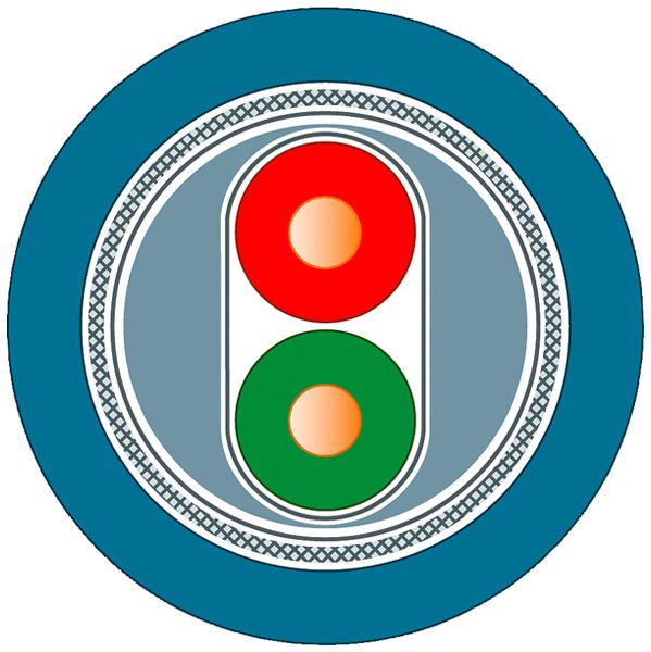 Cavo bus Siemens PROFIBUS FC Process 1×2×1 schermato PVC Eca blu