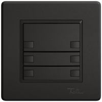 Poussoir KNX RGB ENC EDIZIO.liv SNAPFIX® capteur temp.s.LED 6× comm.1T no