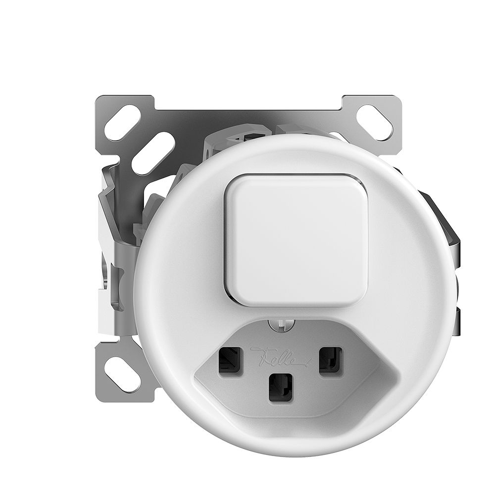 Combinaison AP 3/1L+T23 16A STANDARDdue blanc, sans capot