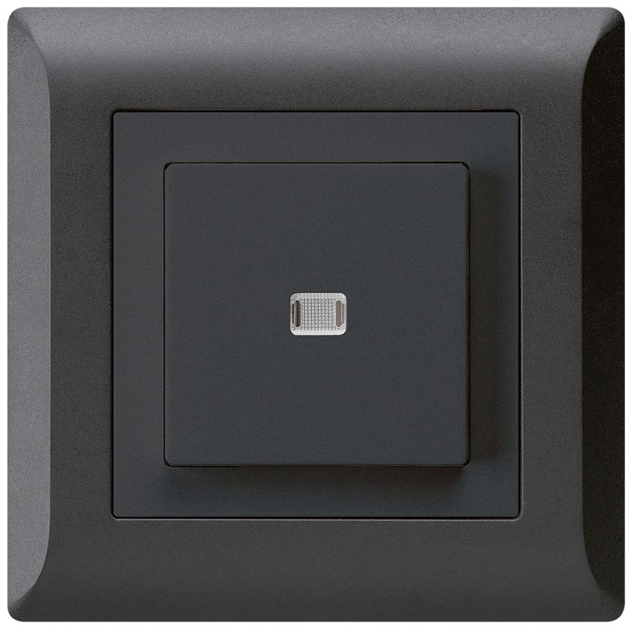 UP-Leuchtdruckschalter kallysto.line 6/1L schwarz