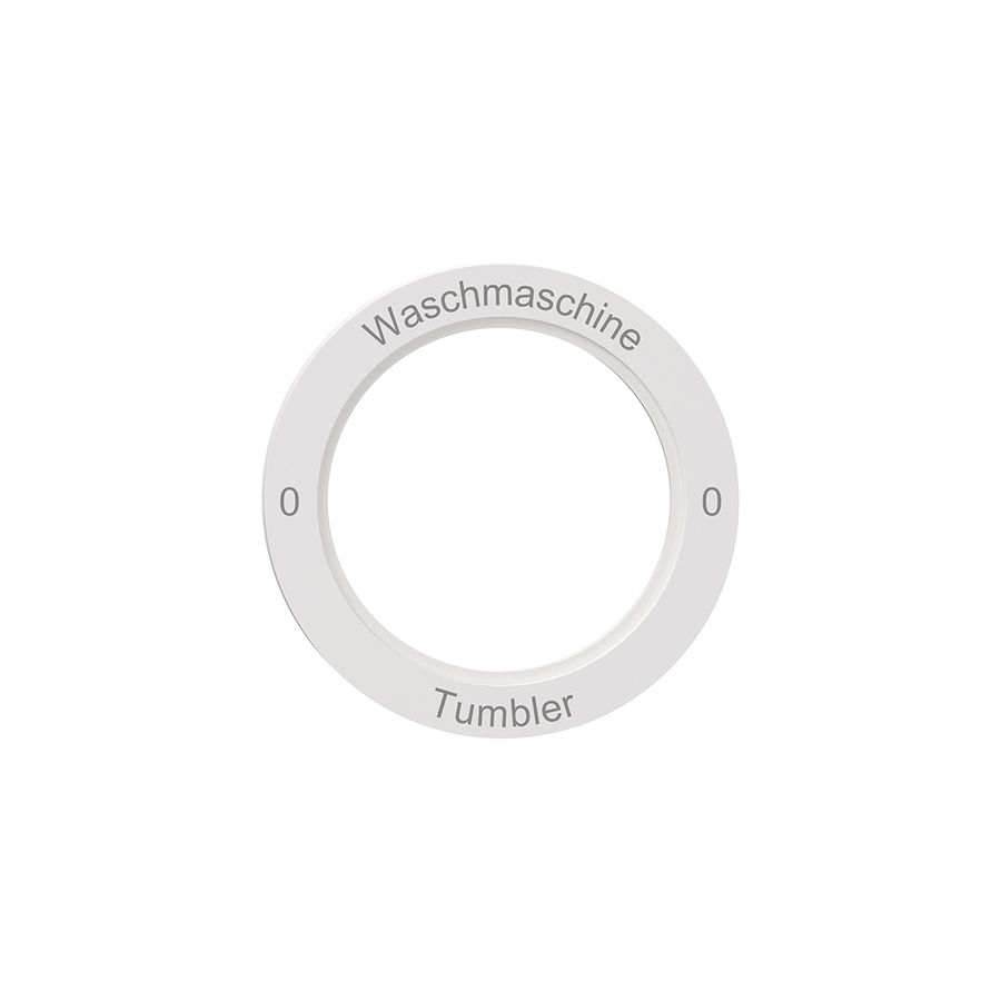 Disque indicateur NEVO, p.interrupteur rotatif, 0-Waschmaschine-0-Tumbler, blanc