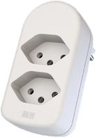 Mehrfach-Stecker MAX HAURI ADAPT SPLIT 10A 2×T13 weiss