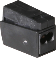 Leuchtenklemme WAGO 1…2.5mm²/0.5…2.5mm² schwarz