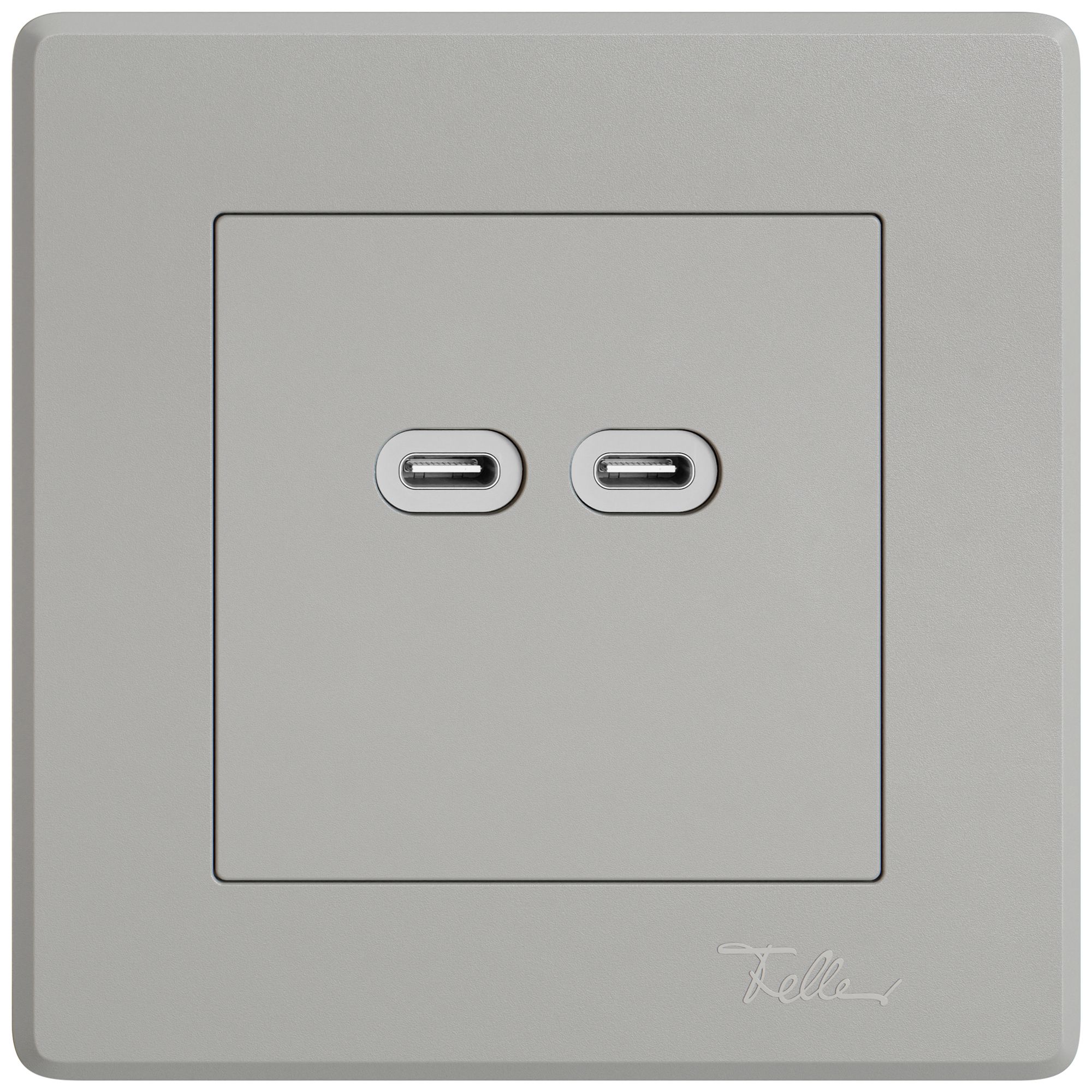 Prise de charge USB ENC EDIZIO.liv SNAPFIX® 230VAC 18W 2×USB C grc