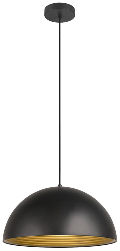 Pendelleuchte SLV FORCHINI M 40 E27 1×40W DIM Ø400mm schwarz/gold