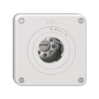 NUPU-Schwenktaster NEVO, ohne Zylinder, KS, 0 <- 1, weiss