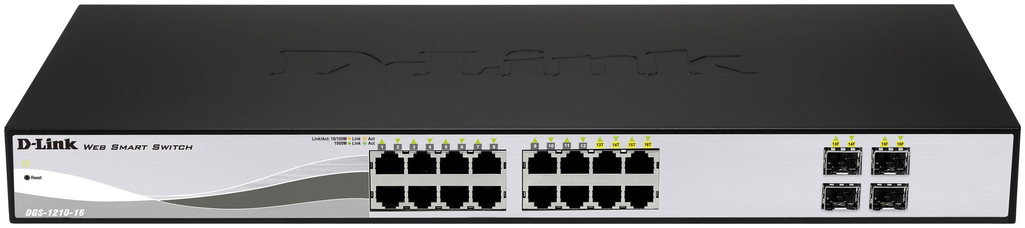 Switch D-Link DGS-1210-16/E, 16-Port smart managed Layer2/3 Gigabit