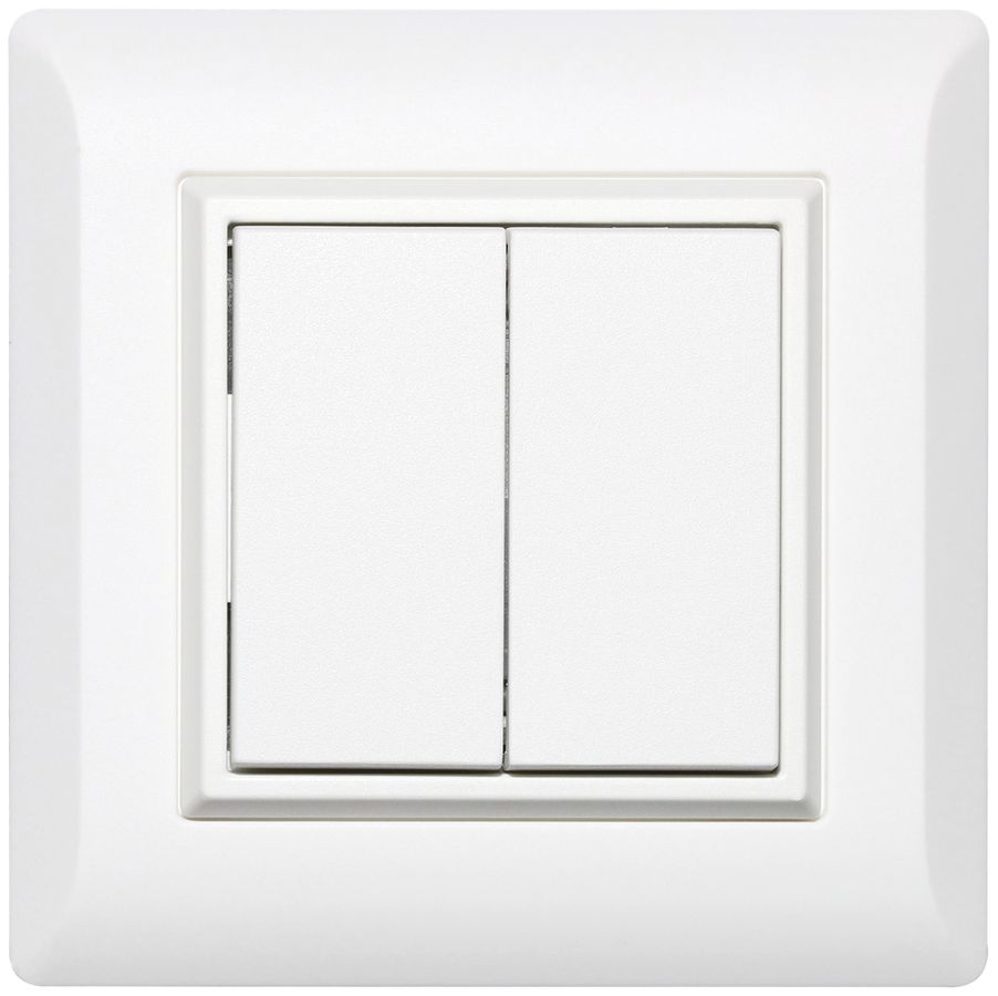 AP-RF-Taster ALADIN EnOcean kallysto.line, 2-fach, weiss