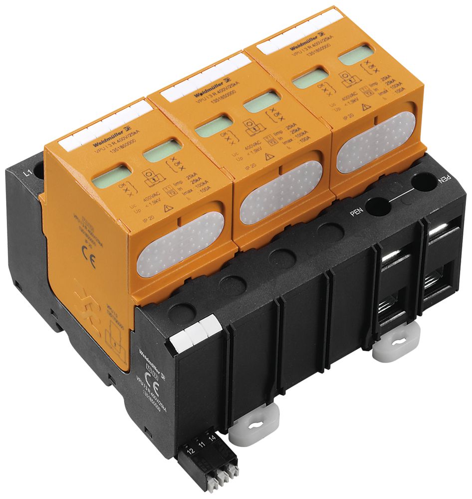 Parasurtension Weidmüller VPU I 3 R 400V/25KA