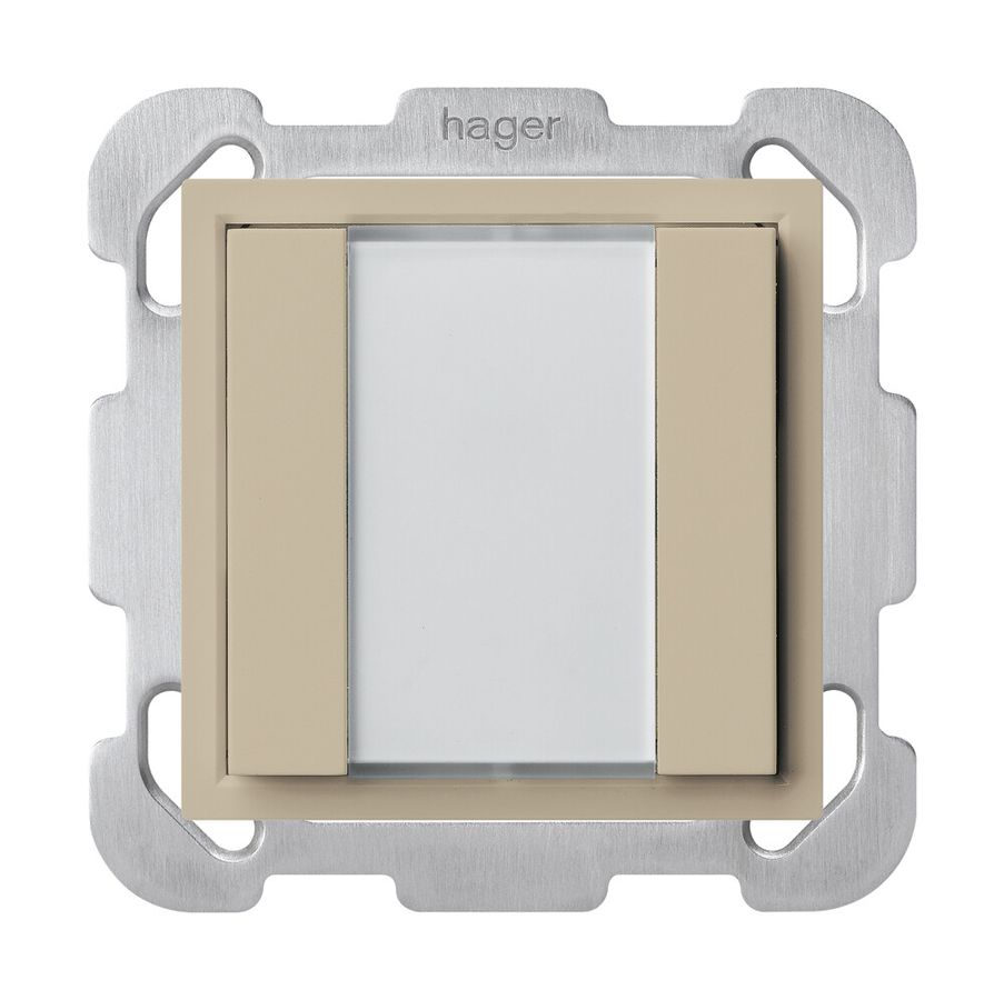 Pulsante universale INC 2×kallysto B con LED beige