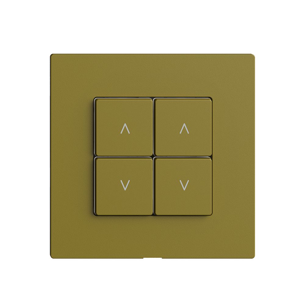 Interruttore tapparelle 2K/4T Edue Wiser olive