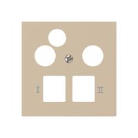 Placca frontale kallysto per R&M HWS beige 3 fori dati multimedia