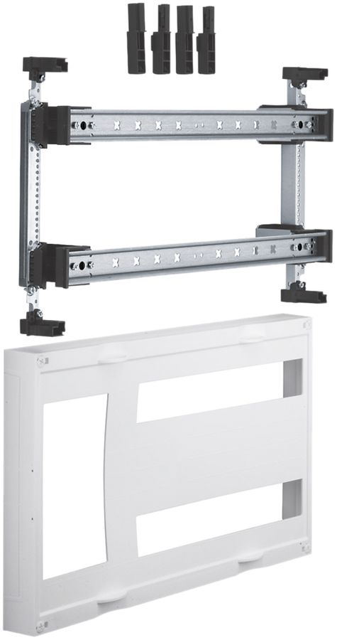 Kit Hager univers N 300×500mm pour 1 sectionneur DIN00 2×17 PLE sur rail DIN