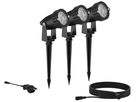 LED-Spiessleuchte Philips Caper 1.5W 180lm 827 IP44 Ø60 schwarz 3 Stk