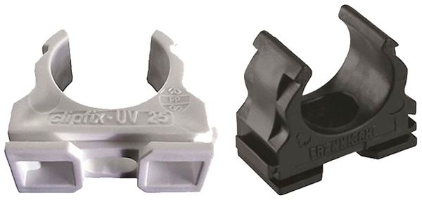 Collier pour tube Plica CLIPFIX-UV M20 1 trou à vis PE -25…60°C UV noir