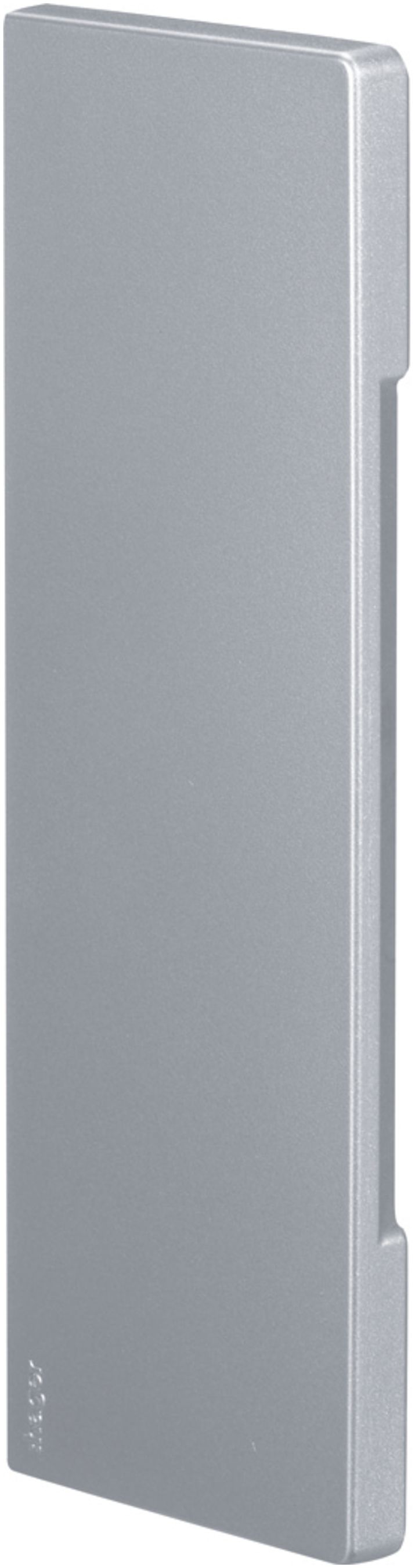 Abschlussplatte Hager BRA 65210B PC/ABS alu