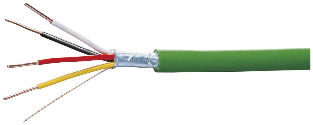 Kabel Hager KNX-Y(ST)Y 2×2×0.8mm PVC grün Ring L 100m Eca