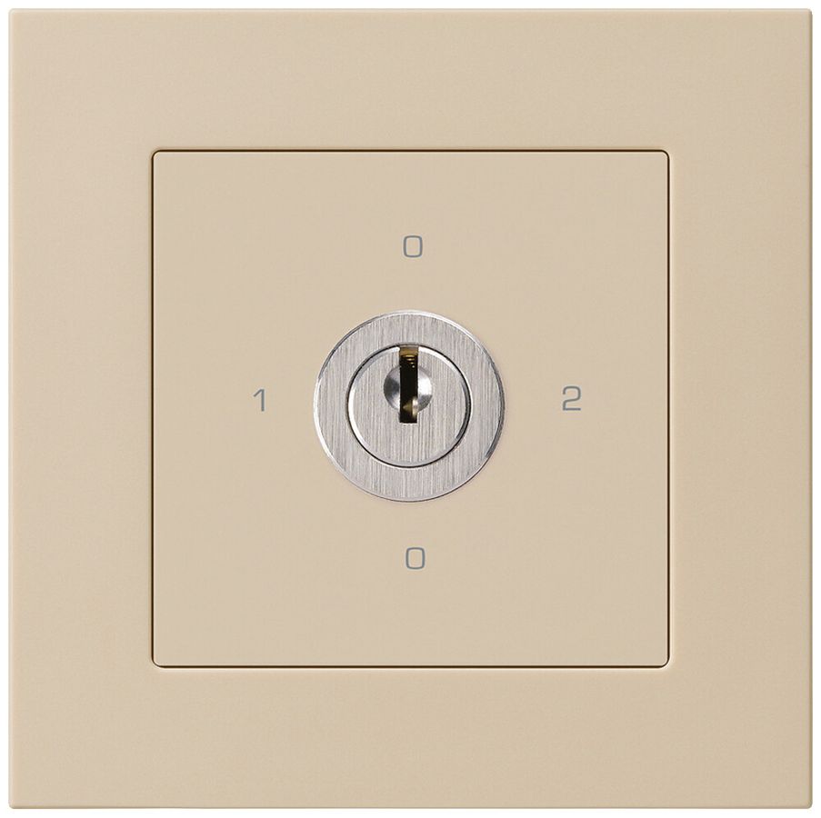 Interruttore rotativo INC kallysto.pro 2/1L beige con serratura Kaba 8