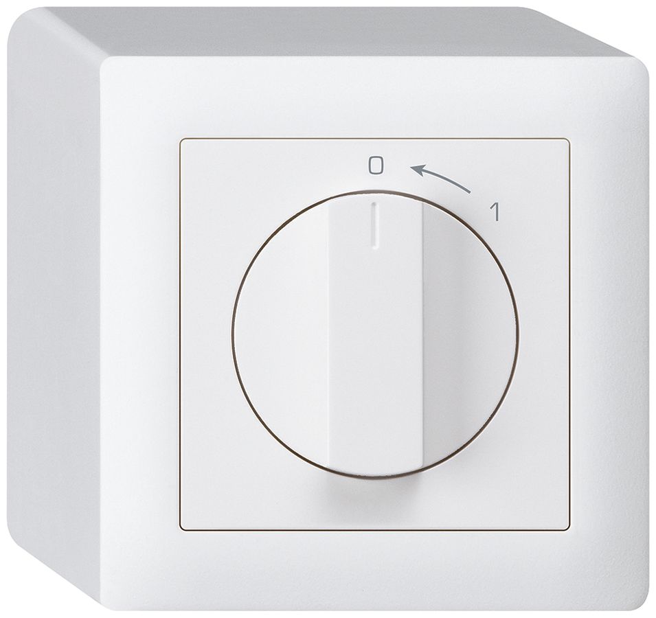 AP-Schwenktaster 0<-1/1L weiss kallysto mit Drehgriff