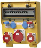 Stromverteiler EverGum 63A 1×FI 6×LS 3×T23 1×T25 1×CEE16/CEE32/CEE63