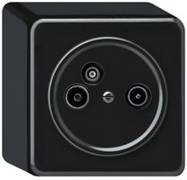 AP-Antennendose TV-R-Daten origin Durchgangsdose 11dB 5dB schwarz