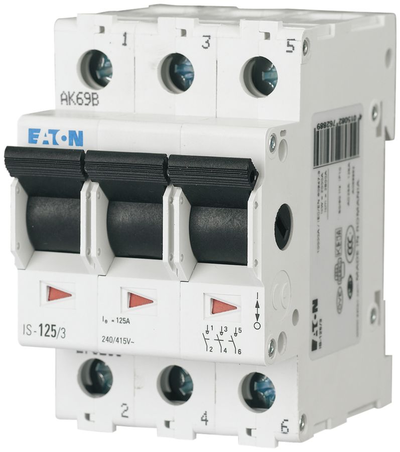 REG-Ausschalter Eaton, IS-40/3, 40A/415V 3L, 3TE, "0-1"