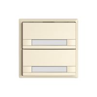 KNX-Taster RGB EDIZIO.liv SNAPFIX® Temperaturfüh.o.LED Pap.2×T 2-Tbed.cr