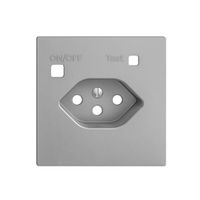 Frontset EDIZIOdue zu FI-Steckdose F, T13, silver