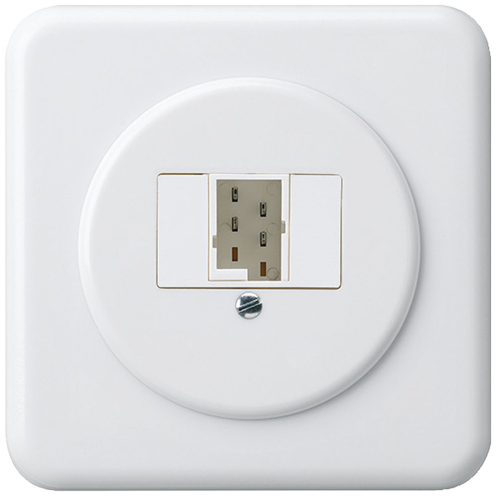 UP-Anschlussdose basico 1×TT83 weiss