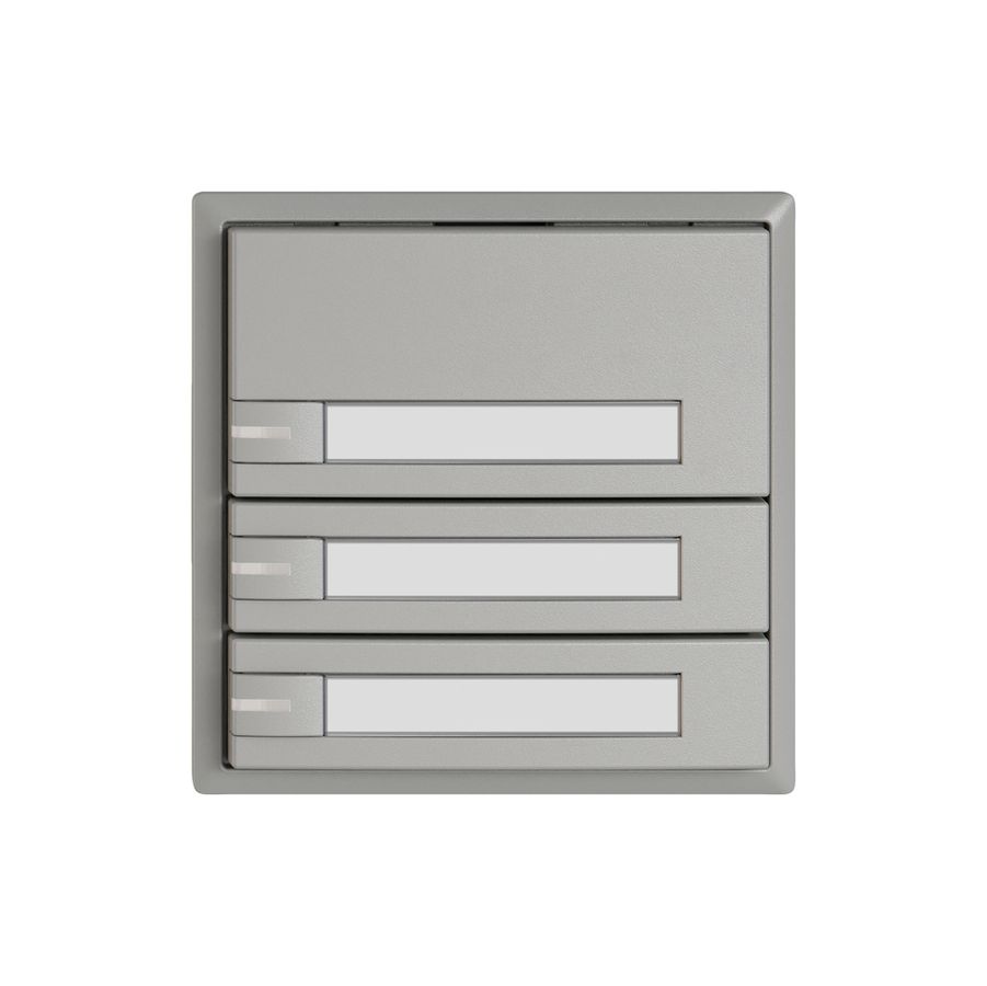 Poussoir KNX RGB EDIZIO.liv SNAPFIX® capteur temp.RGB-LED étiqu.3×com.1T grc