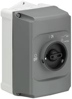 AP-Gehäuse ABB IB132-G, für MS116/132, abschliessbar, IP65, grau/schwarz