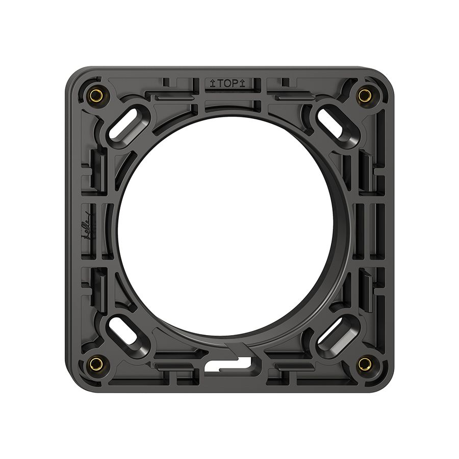 Telaio di montaggio NUP NEVO, 1×1, c.guarniz.gomma cellulare, 87×87mm, nero