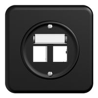 Kit de montage ENC Sdue QMI, sortie droite 2×RJ45 freenet noir