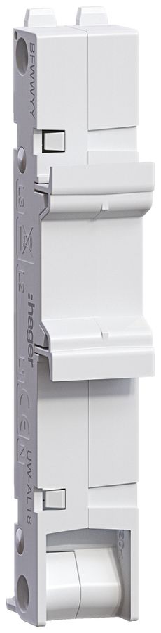 Leeradapter-DIN Hager uniway, Sammelschienenabdeckung, Breite 18mm, 12 Stück