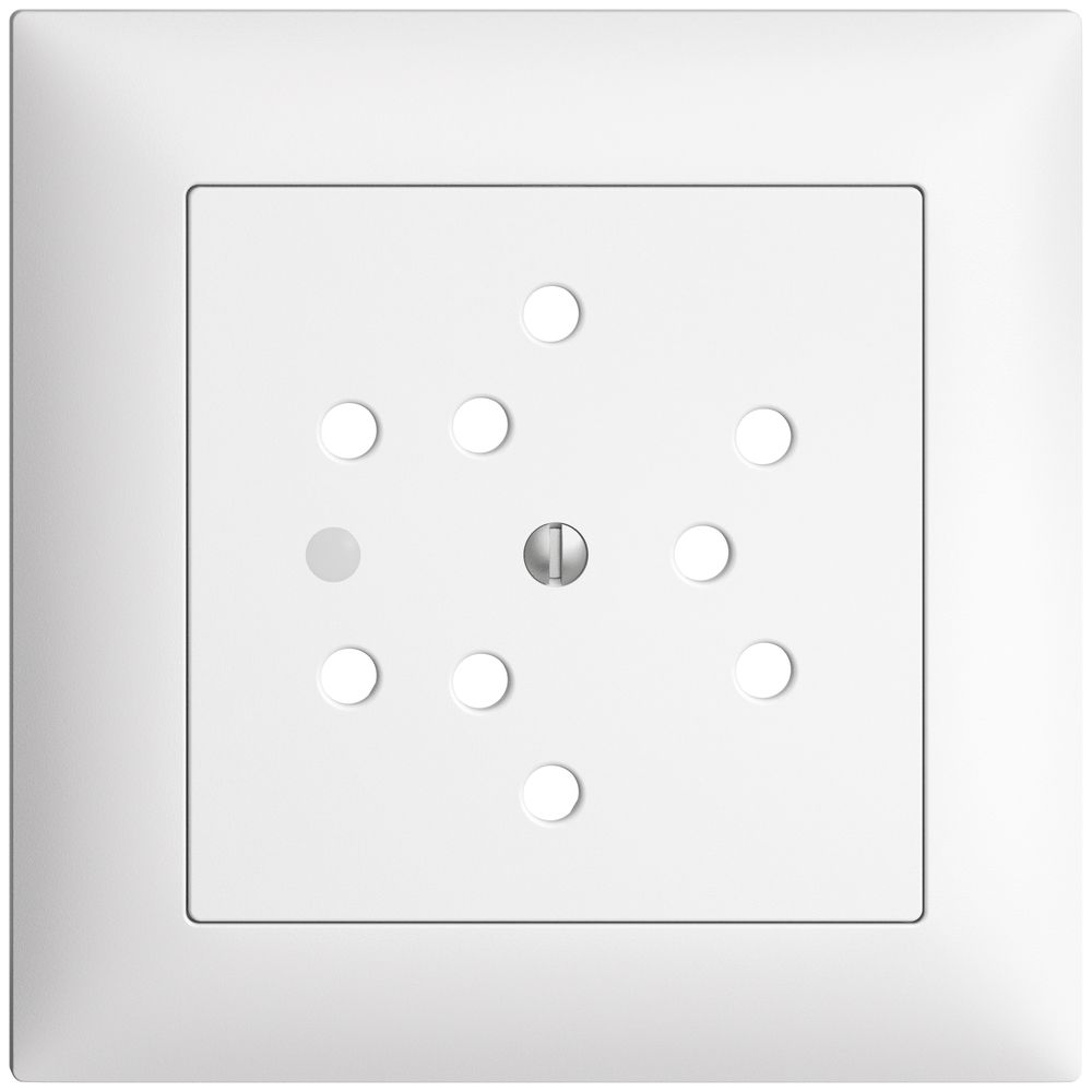 UP-Frontset EDIZIOdue weiss 88×88mm 3×T12 mit Linse