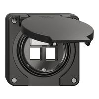 Kit di montaggio NUP Feller Keystone, per uscita diritta, doppio, ne