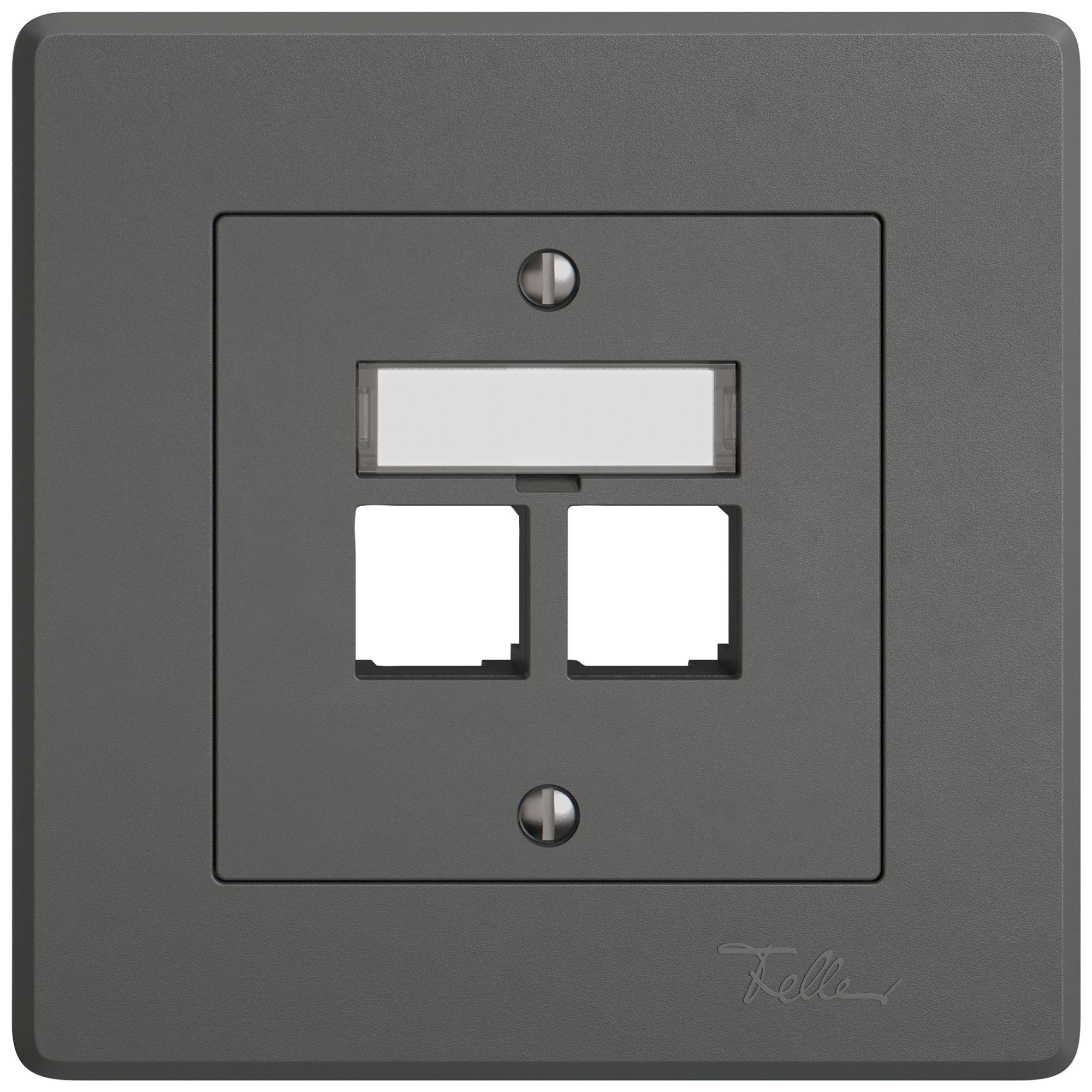 UP-Montageset EDIZIO.liv EASYNET S-One SNAPFIX® gerade 2×RJ45 dgu