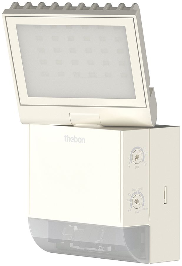 Projecteur LED theLeda S 8.5W 900lm 4000K avec détecteur de mouvement blanc IP55