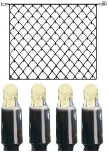 Lichtnetz System LED Extra, 3×3m, schwarz, 16W, 192 LED, warmweiss