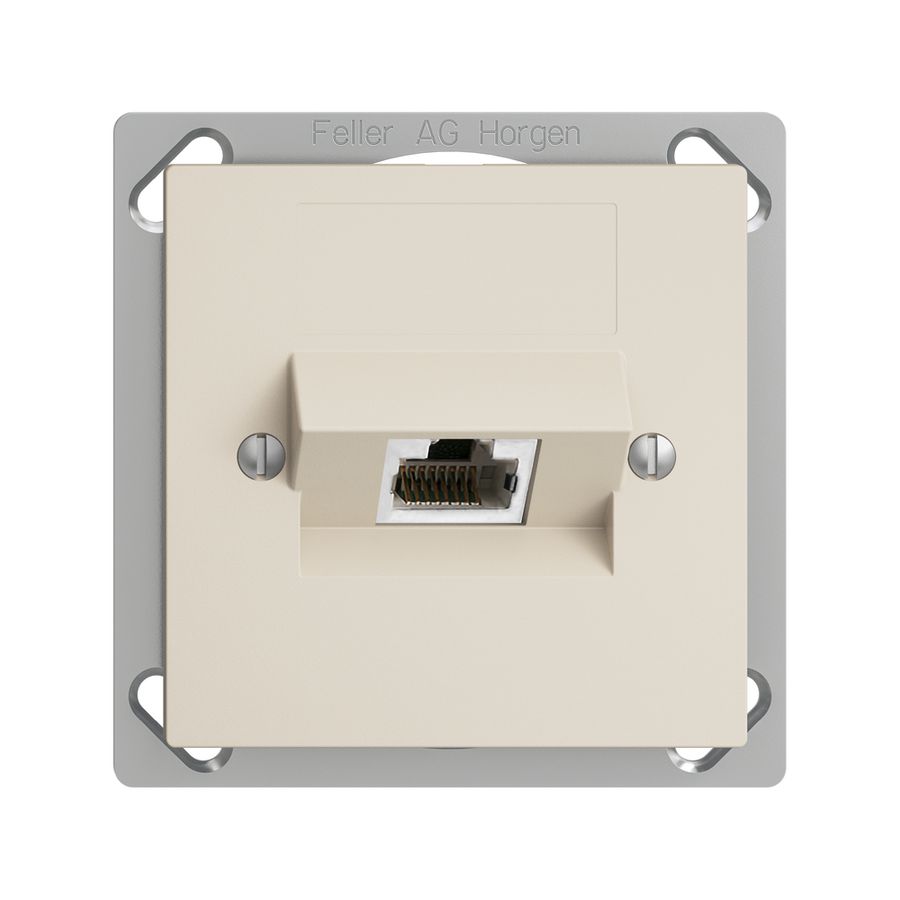 EB-Dose 1×RJ45/s 4P ITplus EDIZIOdue crema