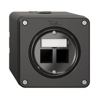 Kit di montaggio NAPU Feller Keystone, per uscita diritta, doppio, ne