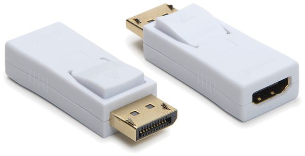 Adapter Ceconet DisplayPort (m)/HDMI (f) 4K 340MHz 10.2Gbit/s geschirmt weiss