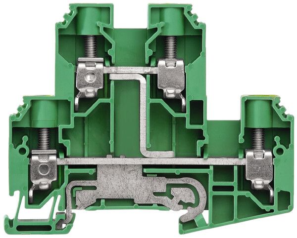 Borne de protection Weidmüller WDK PE connexion à vis 10mm² 2 étages vert/jaune