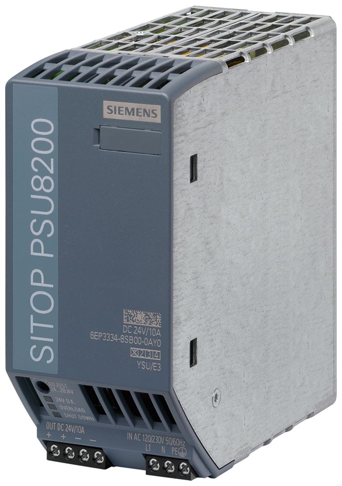 Alimentation Siemens SITOP PSU8200, IN:120/230VAC, OUT:24VDC/10A